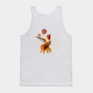 floral hummingbird Tank Top